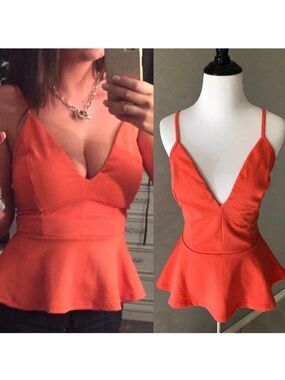 EUC Arden B peplum tank top